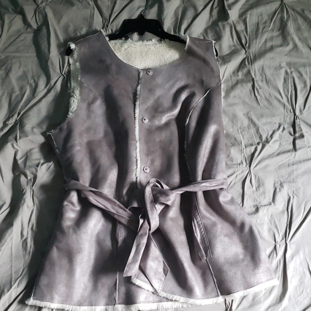 Faux fur vest